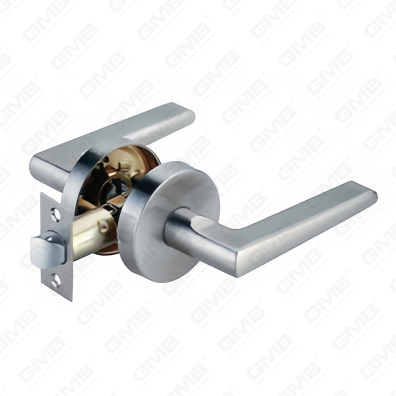 ANSI UL Standard en alliage de zinc/aluminium serrure de porte intérieure tubulaire commerciale cylindrique poignée de sécurité serrure à levier (9161)