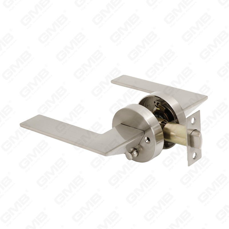 ANSI UL Standard en alliage de zinc/aluminium serrure de porte intérieure tubulaire commerciale cylindrique poignée de sécurité serrure à levier (9168)
