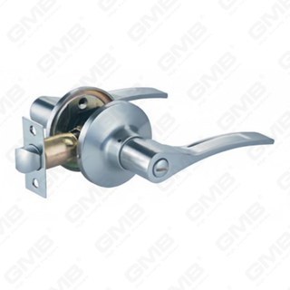 Serrure à levier à poignée cylindrique commerciale tubulaire à bouton-poussoir en alliage de zinc en alliage de zinc standard ANSI UL (8010)