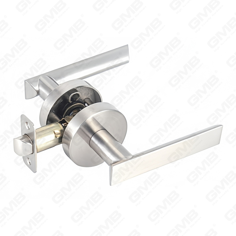 ANSI UL Standard en alliage de zinc/aluminium serrure de porte intérieure tubulaire commerciale cylindrique poignée de sécurité serrure à levier (9169)