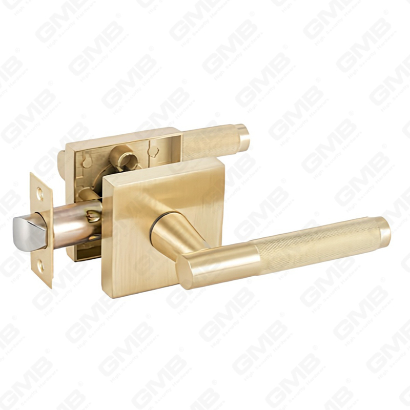 ANSI UL Standard en alliage de zinc/aluminium serrure de porte intérieure tubulaire commerciale cylindrique poignée de sécurité serrure à levier (9163X)