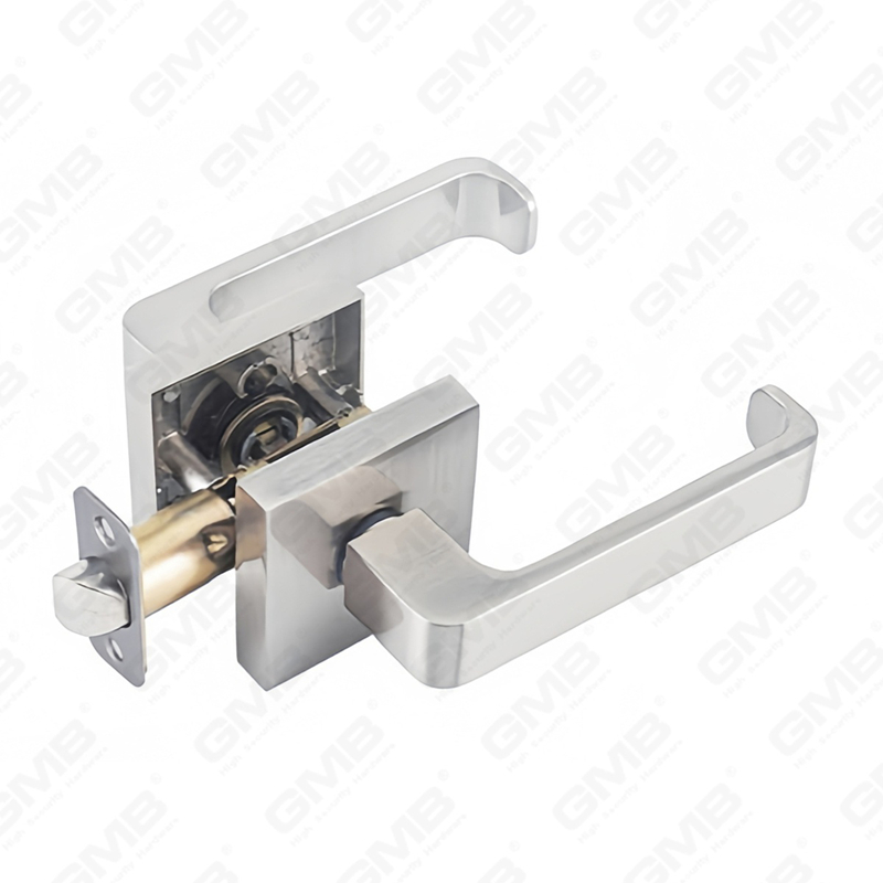 ANSI UL Standard en alliage de zinc/aluminium serrure de porte intérieure tubulaire commerciale cylindrique poignée de sécurité serrure à levier (9166)