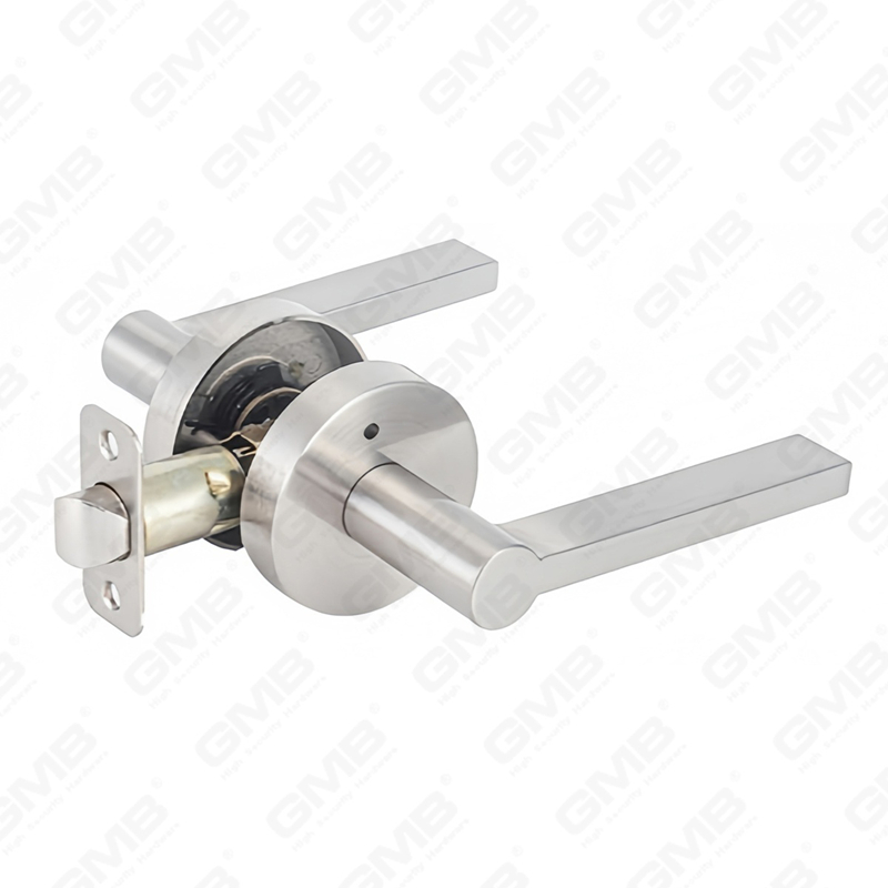 ANSI UL Standard en alliage de zinc/aluminium serrure de porte intérieure tubulaire commerciale cylindrique poignée de sécurité serrure à levier (9172)