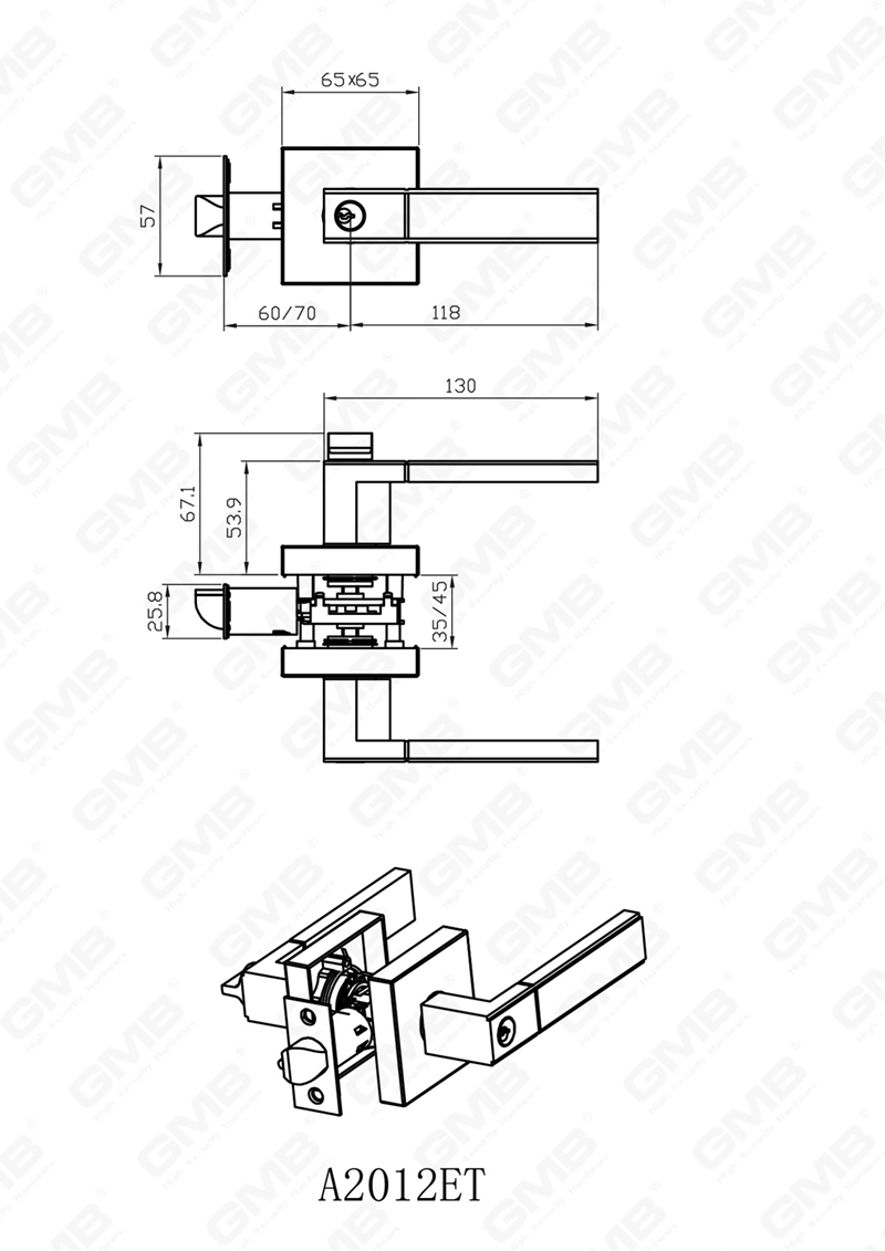 SERRURE TUBULAIRE ROBUSTE 1200 LL
