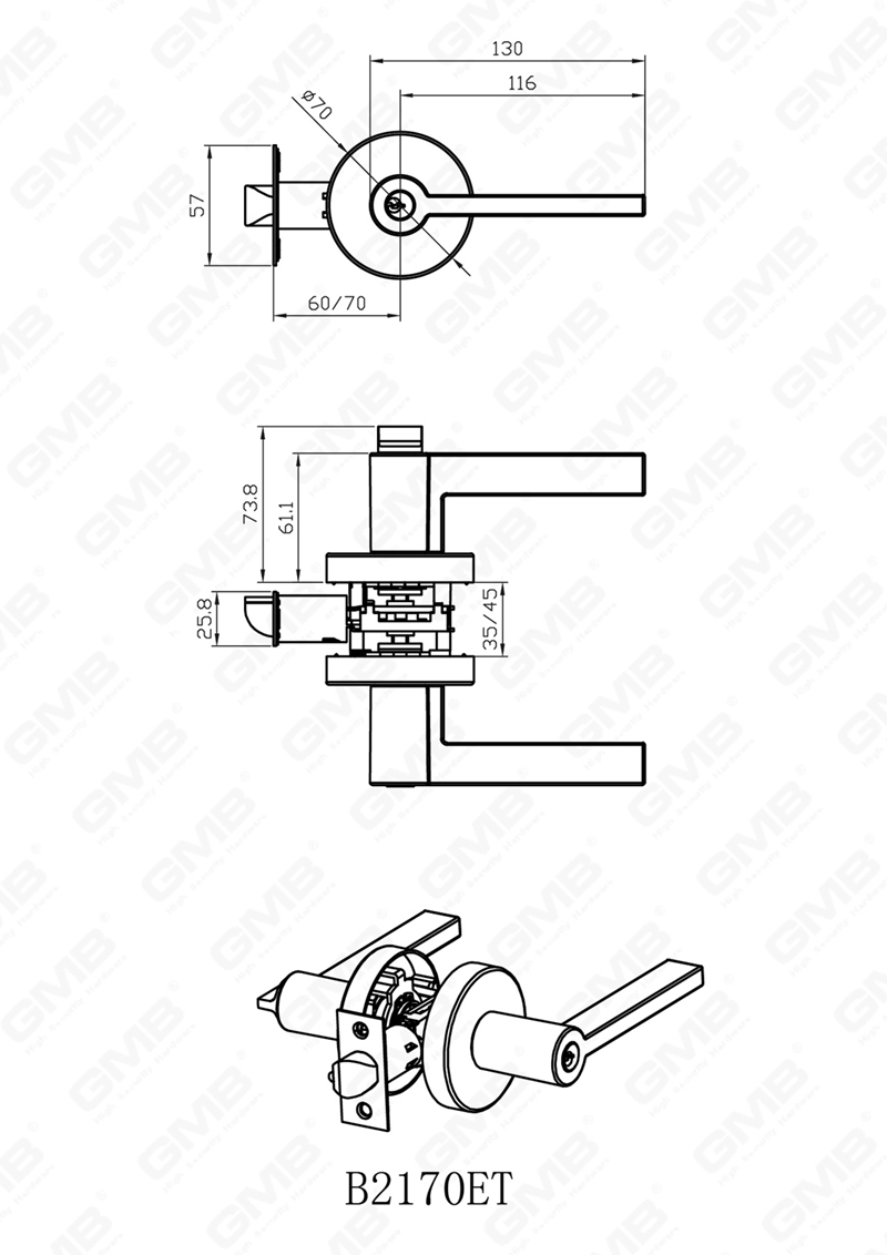 SERRURE TUBULAIRE ROBUSTE 1200 LT