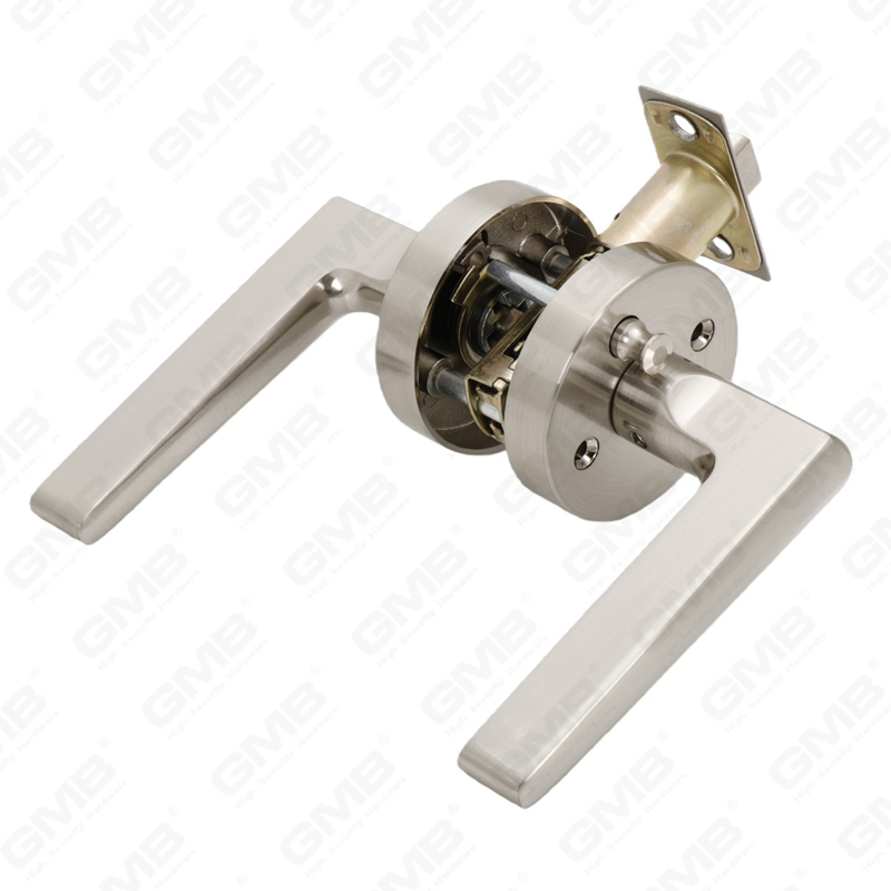 ANSI UL Standard en alliage de zinc/aluminium serrure de porte intérieure tubulaire commerciale cylindrique poignée de sécurité serrure à levier (9161)