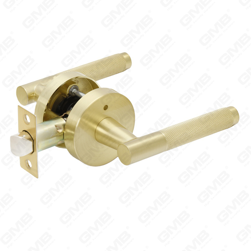 ANSI UL Standard en alliage de zinc/aluminium serrure de porte intérieure tubulaire commerciale cylindrique poignée de sécurité serrure à levier (9163X)