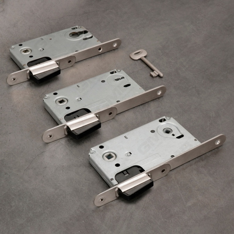 Mortaise de sécurité silencieuse, loquet de serrure de porte, serrure magnétique, trou de WC, corps de serrure (CX9050B)