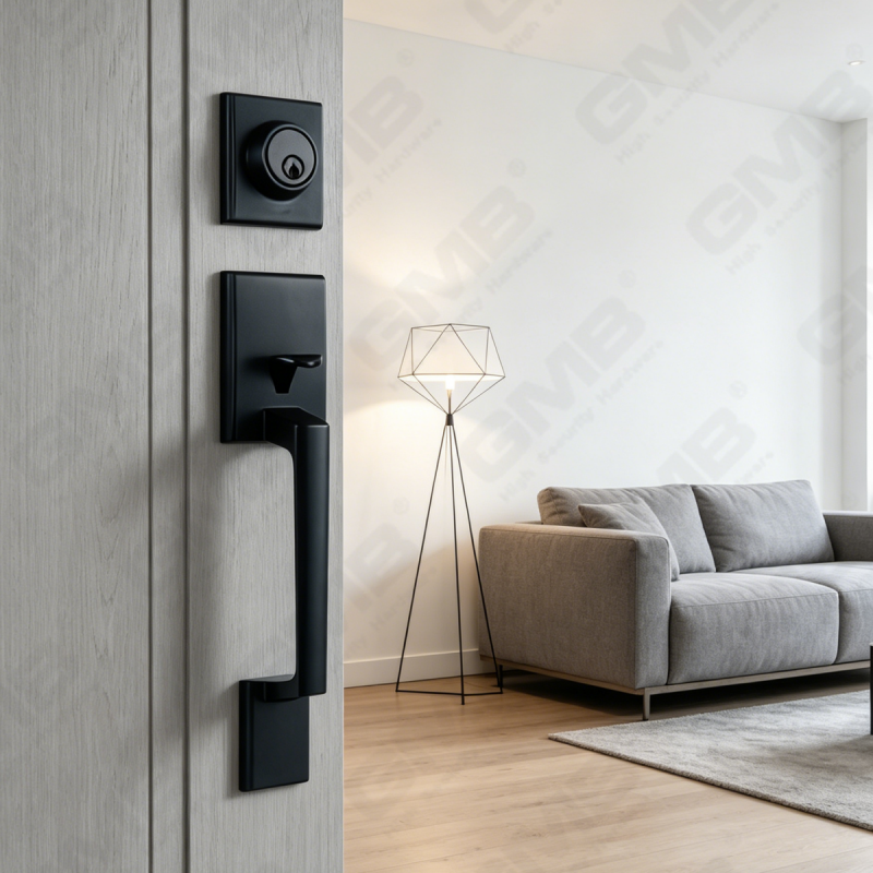 Ensemble de poignées de porte d'entrée, nouveau design, leviers de porte d'entrée, ensembles de verrouillage (70722-A2001ET)