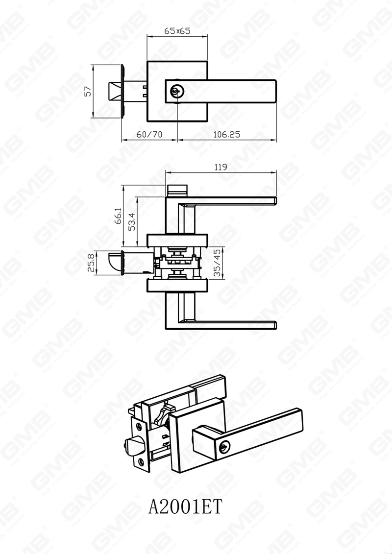 SERRURE TUBULAIRE ROBUSTE 1200 LD