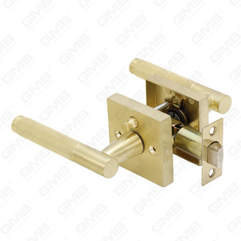 ANSI UL Standard en alliage de zinc/aluminium serrure de porte intérieure tubulaire commerciale cylindrique poignée de sécurité serrure à levier (9163X)