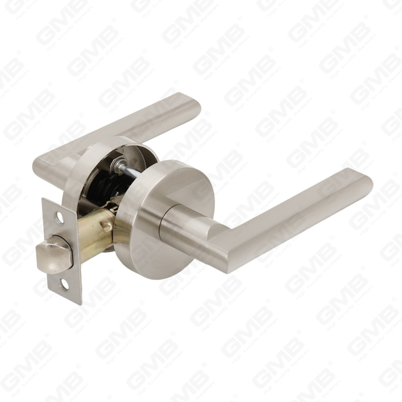 ANSI UL Standard en alliage de zinc/aluminium serrure de porte intérieure tubulaire commerciale cylindrique poignée de sécurité serrure à levier (9165)