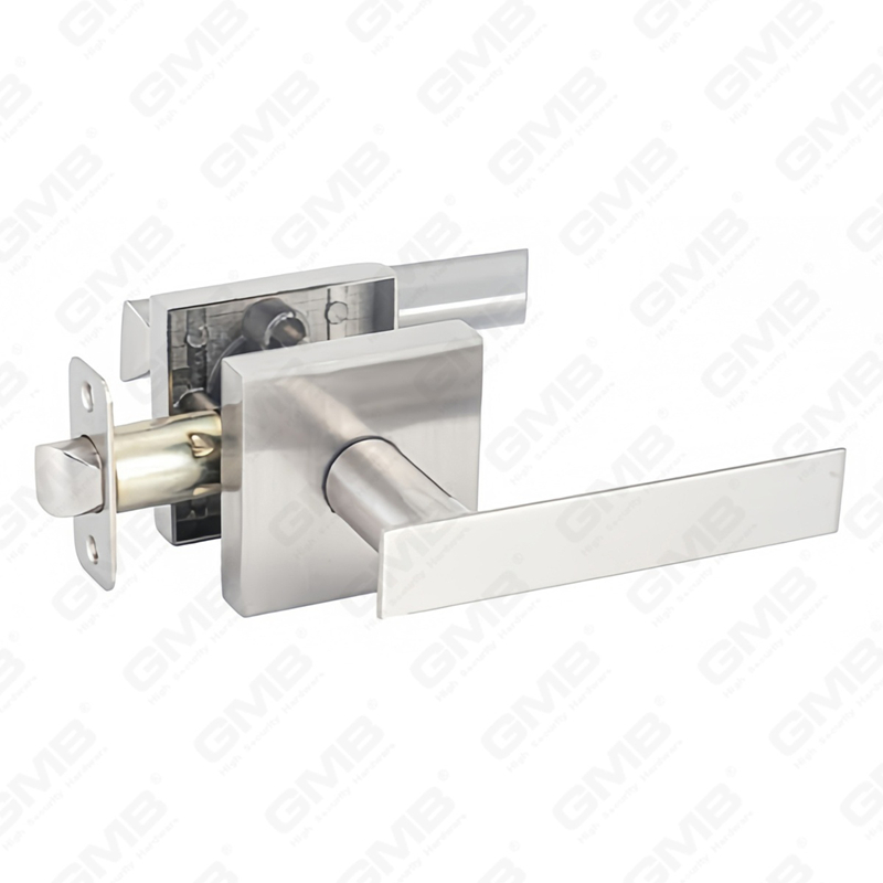 ANSI UL Standard en alliage de zinc/aluminium serrure de porte intérieure tubulaire commerciale cylindrique poignée de sécurité serrure à levier (9169)