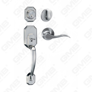 Ensemble de poignées de porte d'entrée, nouveau Design, leviers de porte d'entrée, ensembles de verrouillage (70723)